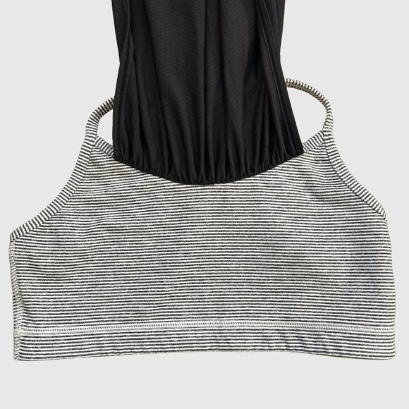 Lululemon No Limits Tank  - Tonka Stripe Cashew & Heathered Black - US 6 - Picture 8 of 10